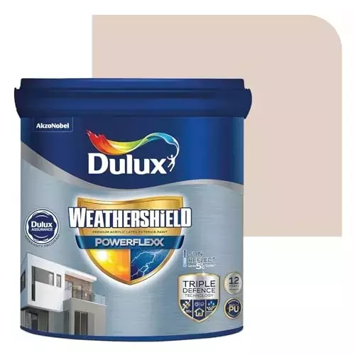 Dulux Weathershield Powerflexx Exterior Emulsion Paint Domestic Bliss 10 L