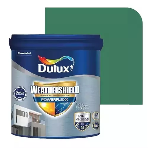 Dulux Weathershield Powerflexx Exterior Emulsion Paint Frosted Green 10 L