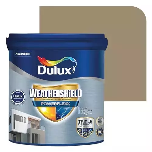 Dulux Weathershield Powerflexx Exterior Emulsion Paint Pecan Tree 10 L