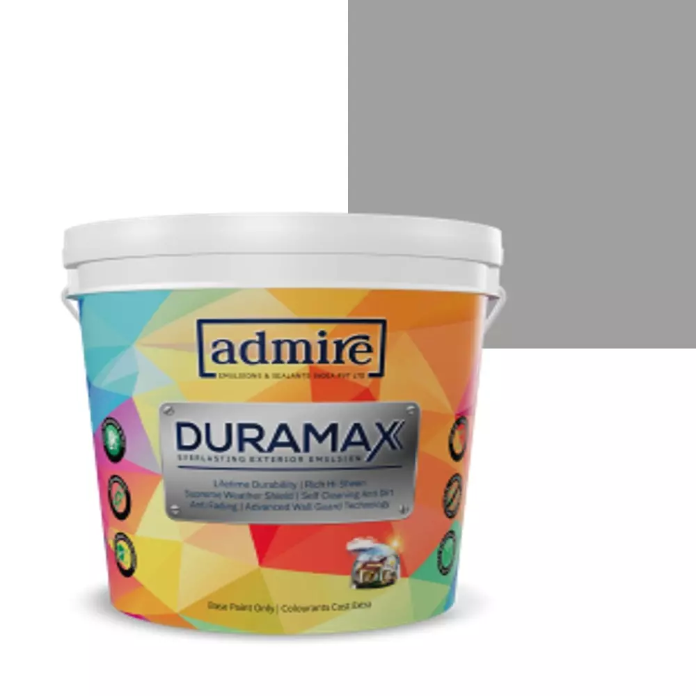 ADMIRE PAINTS DURAMAX Exterior Emulsion Paint 1 L Capacity Metallic Grey