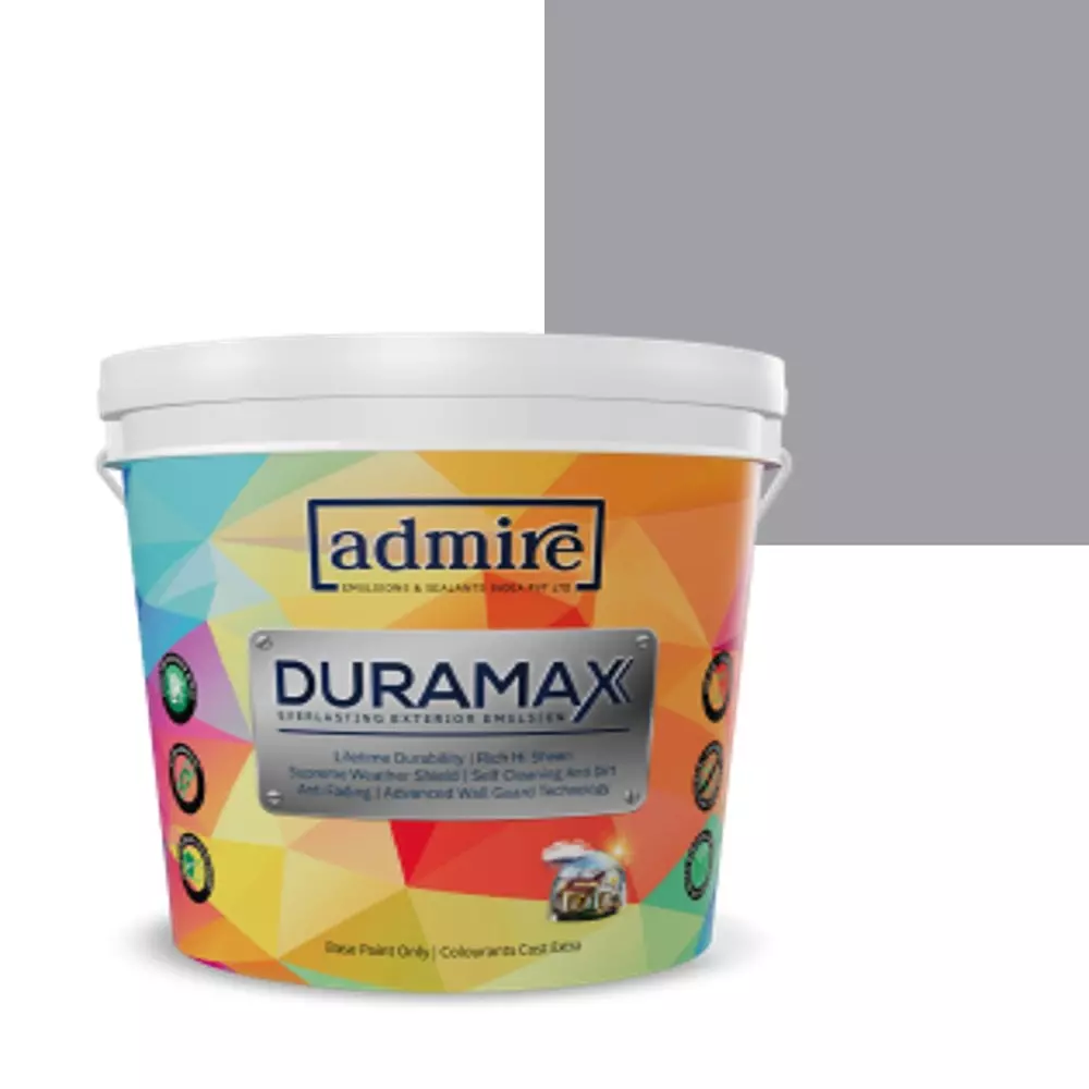 ADMIRE PAINTS DURAMAX Exterior Emulsion Paint 10 L Capacity Pigeon Grey