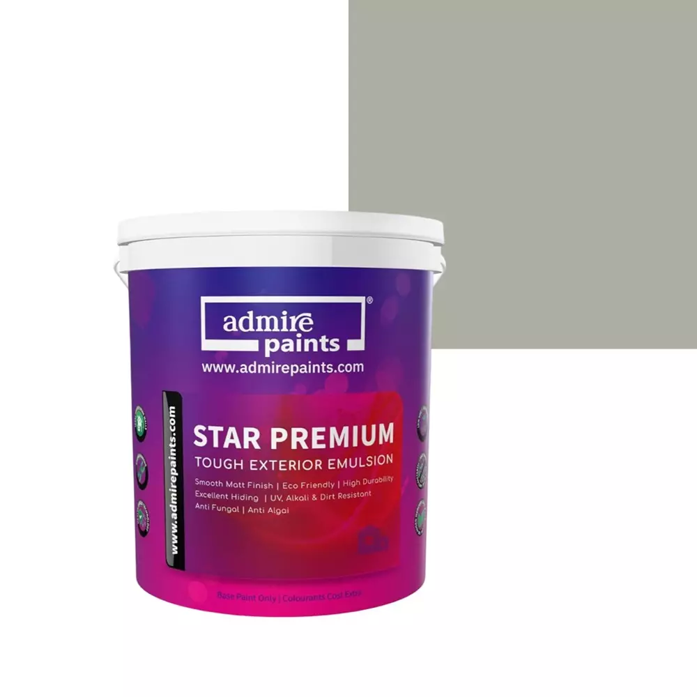 ADMIRE PAINTS STAR PREMIUM Exterior Acrylic Emulsion 4 L Capacity Monsoon Mist-N