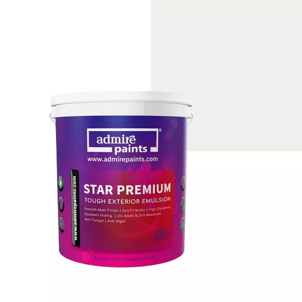 ADMIRE PAINTS STAR PREMIUM Exterior Acrylic Emulsion 20 L Capacity Salt White