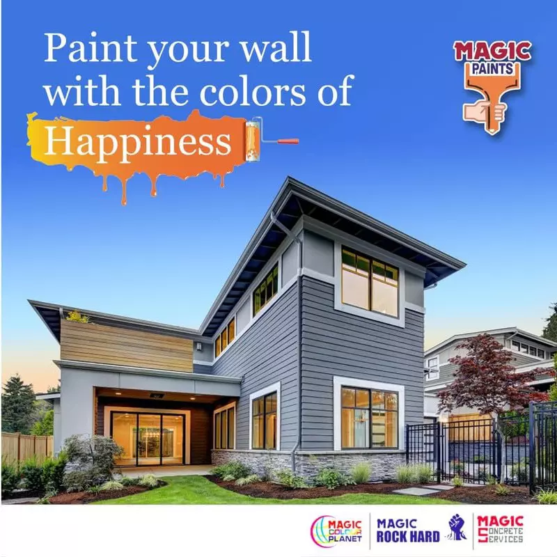 Magic Paints 1008 Anti-fungal & Anti-Algae MAGIC CEM Plus Cement Paint 25 Kg, Apple Green