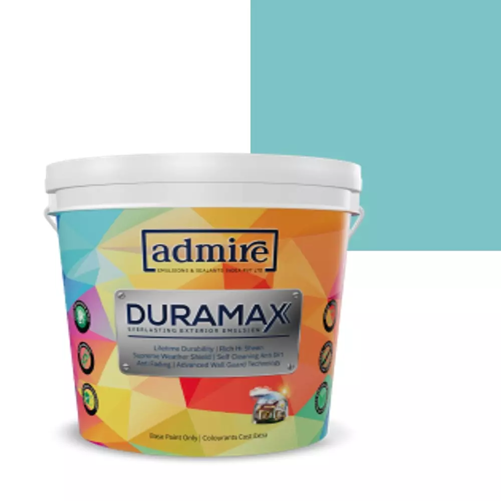 ADMIRE PAINTS DURAMAX Exterior Emulsion Paint 10 L Capacity Aqua Shower