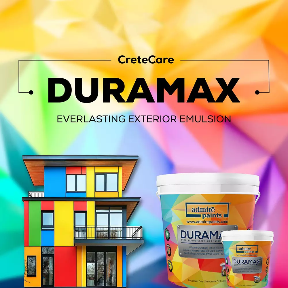 ADMIRE PAINTS DURAMAX Exterior Emulsion Paint 1 L Capacity Jal Tarang-I