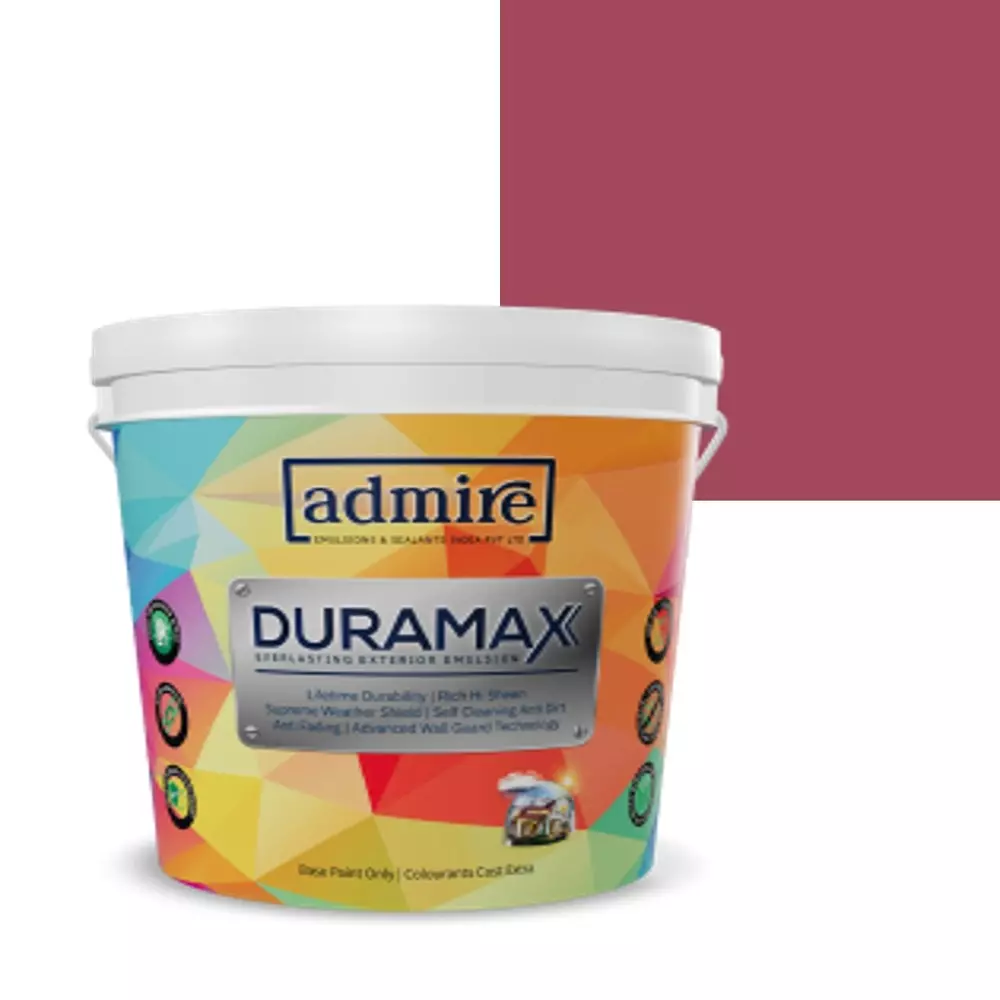ADMIRE PAINTS DURAMAX Exterior Emulsion Paint 1 L Capacity Moulin Rouge