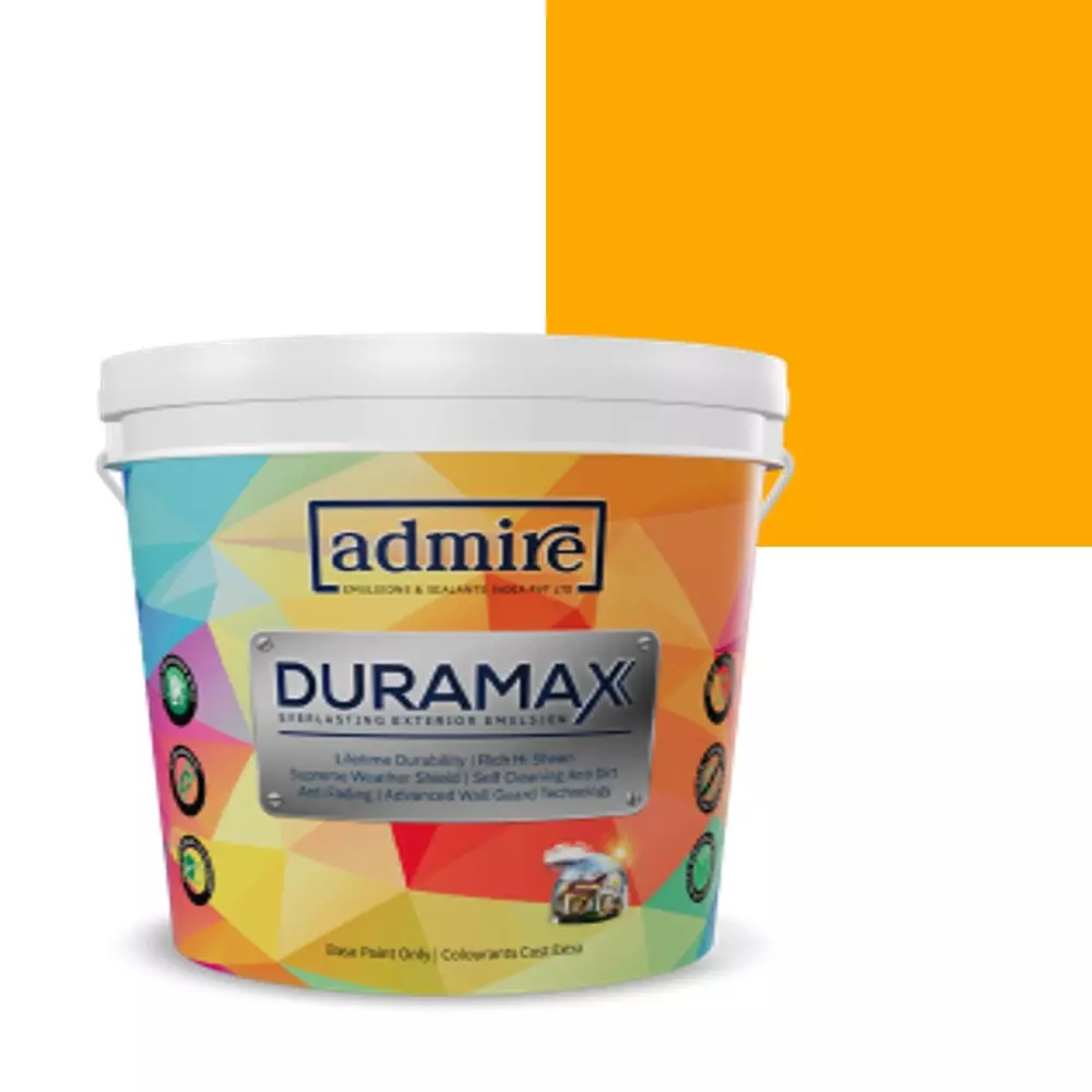 ADMIRE PAINTS DURAMAX Exterior Emulsion Paint 10 L Capacity Turmeric