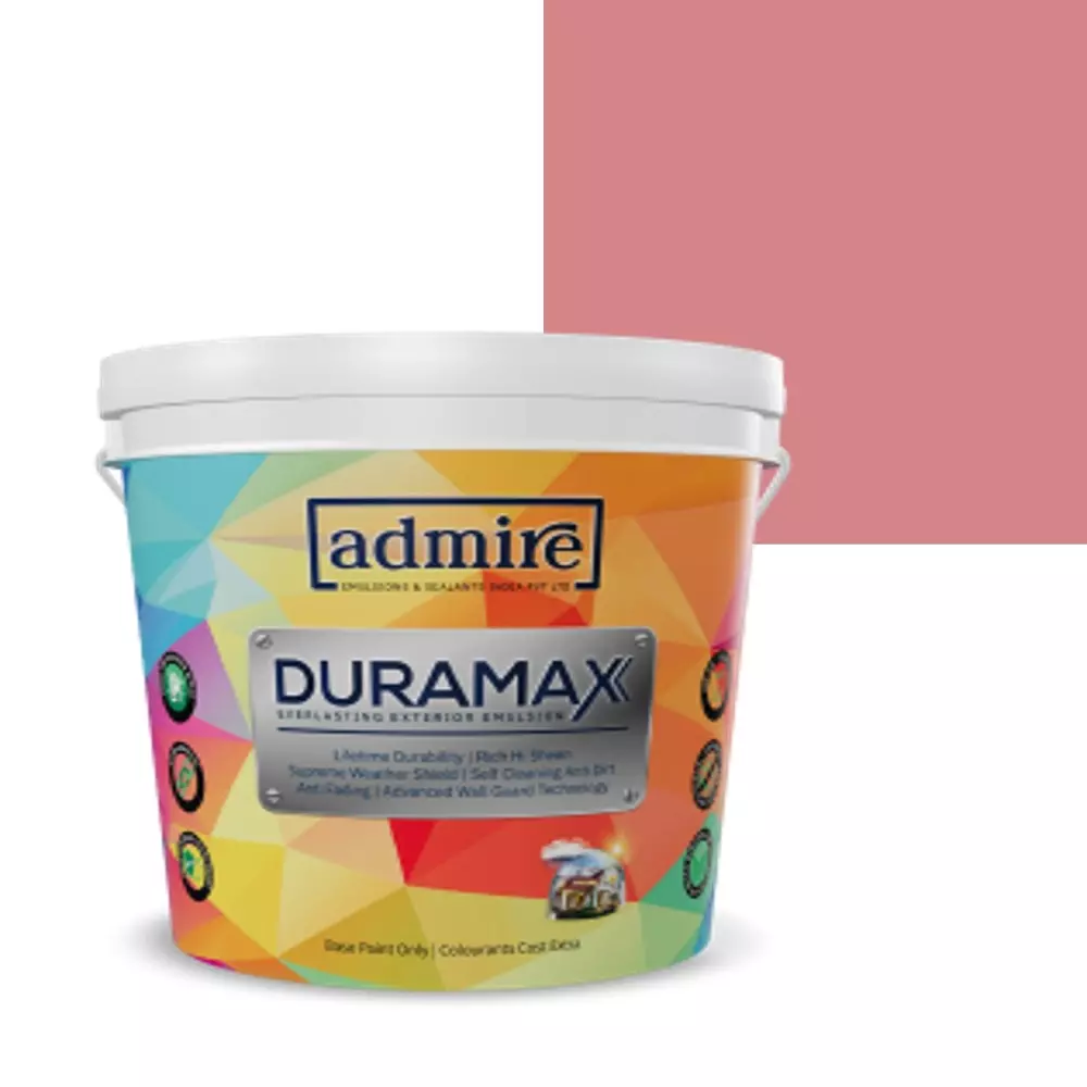 ADMIRE PAINTS DURAMAX Exterior Emulsion Paint 10 L Capacity Pink Accent