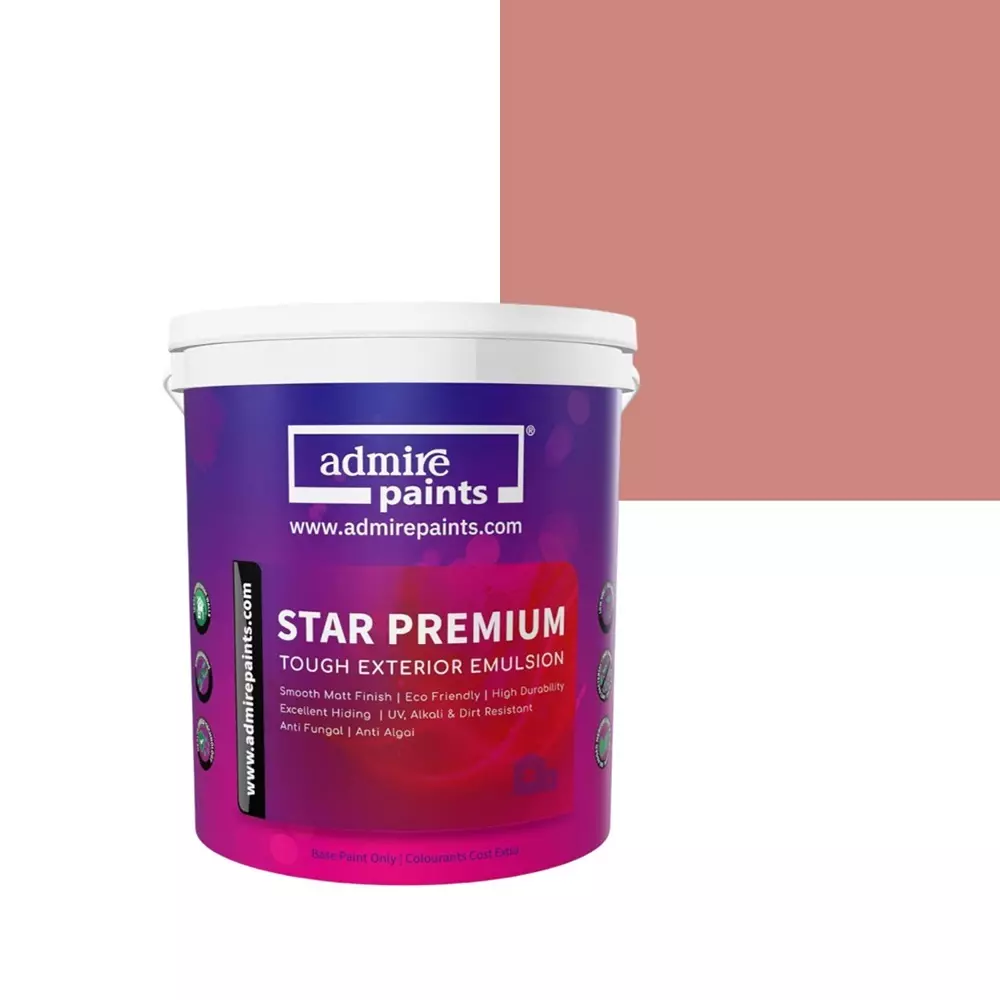 ADMIRE PAINTS STAR PREMIUM Exterior Acrylic Emulsion 20 L Capacity Cinnamon Rose