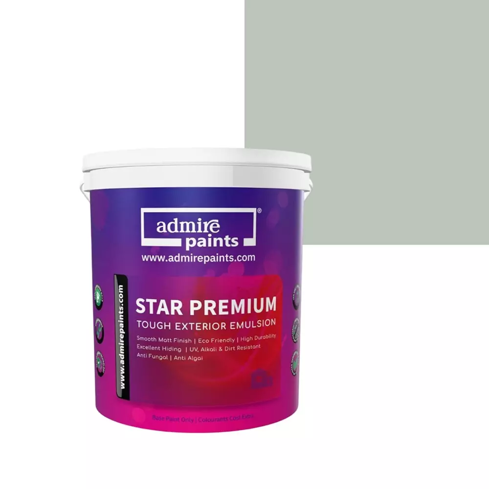 ADMIRE PAINTS STAR PREMIUM Exterior Acrylic Emulsion 10 L Capacity Rain Mist