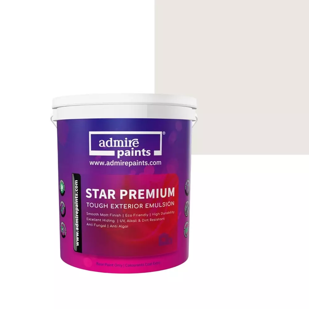 ADMIRE PAINTS STAR PREMIUM Exterior Acrylic Emulsion 20 L Capacity White Butter