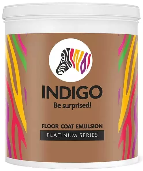 Indigo Platinum Series 1 L Floor Coat Emulsion Paint Grape Brown, INDIGO00034