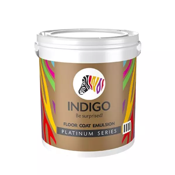 Indigo Platinum Series 10 L Floor Coat Emulsion Paint Black, INDIGO00035