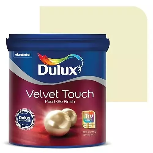 Dulux Velvet Touch Pearl Glo Interior Emulsion Paint Barely Green 4 L
