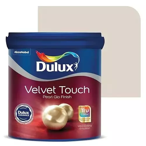 Dulux Velvet Touch Pearl Glo Interior Emulsion Paint Weathered Pebble 1 L
