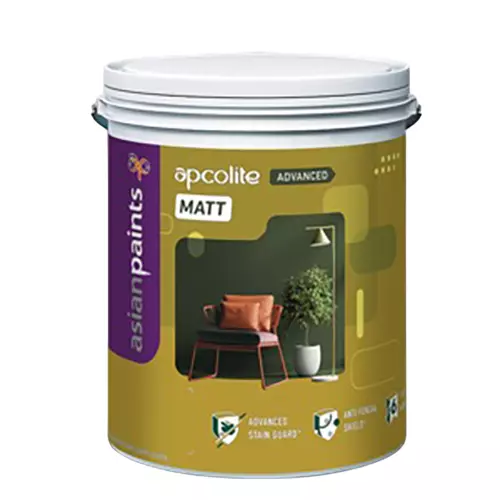 Asian Paints Apcolite Advanced Emulsion Super White 20 L Rich Matt Finish, 0010