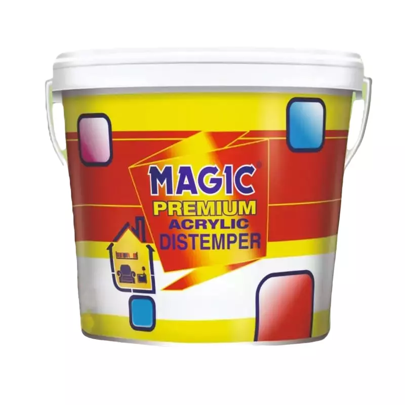 Magic Paints 1101 Series 5 Kg Orange Vision Matte Finish Acrylic Distemper Paint