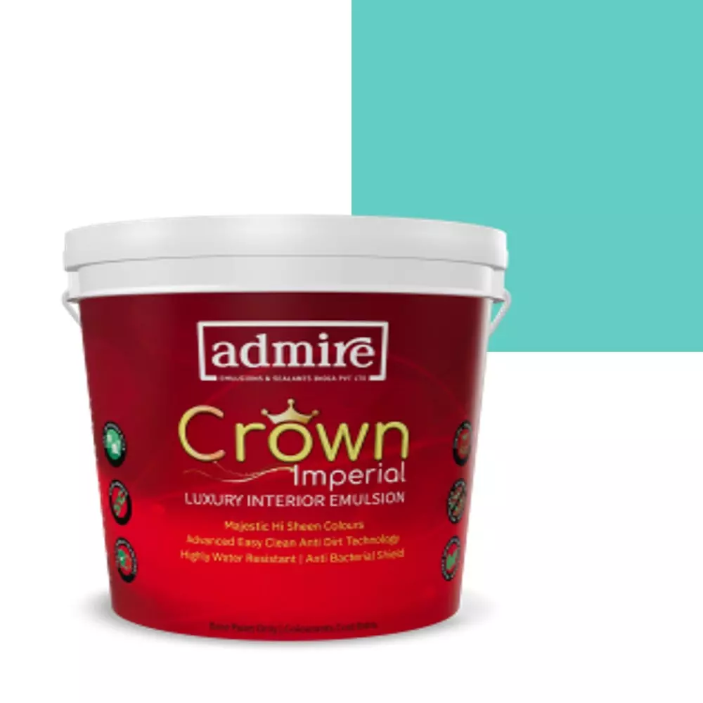 ADMIRE PAINTS CROWN IMPERIAL Luxury Interior Emulsion 10 L Capacity Caribbean Green