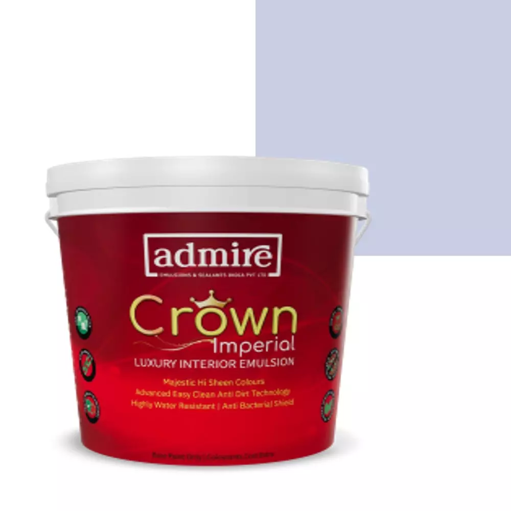ADMIRE PAINTS CROWN IMPERIAL Luxury Interior Emulsion 10 L Capacity Hyacinth Mist