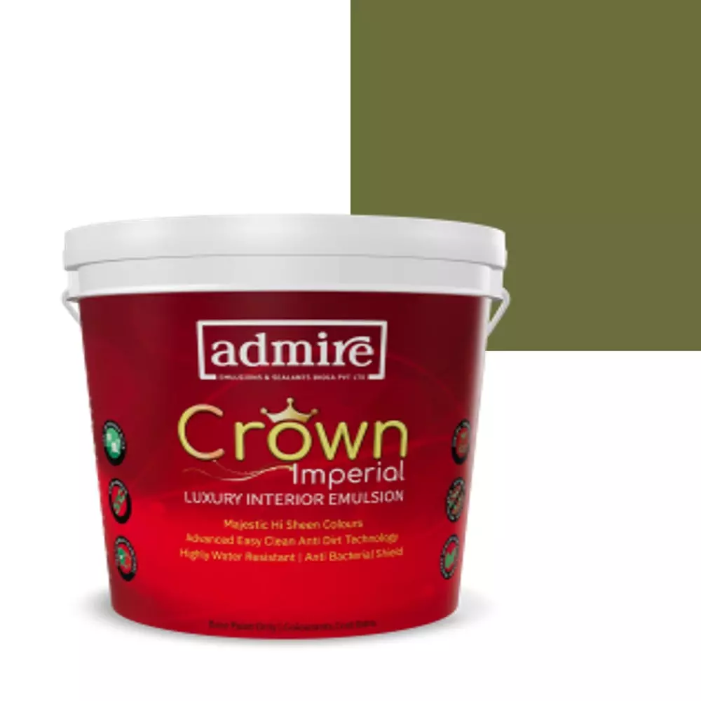 ADMIRE PAINTS CROWN IMPERIAL Luxury Interior Emulsion 10 L Capacity Fresh Cilantro-N