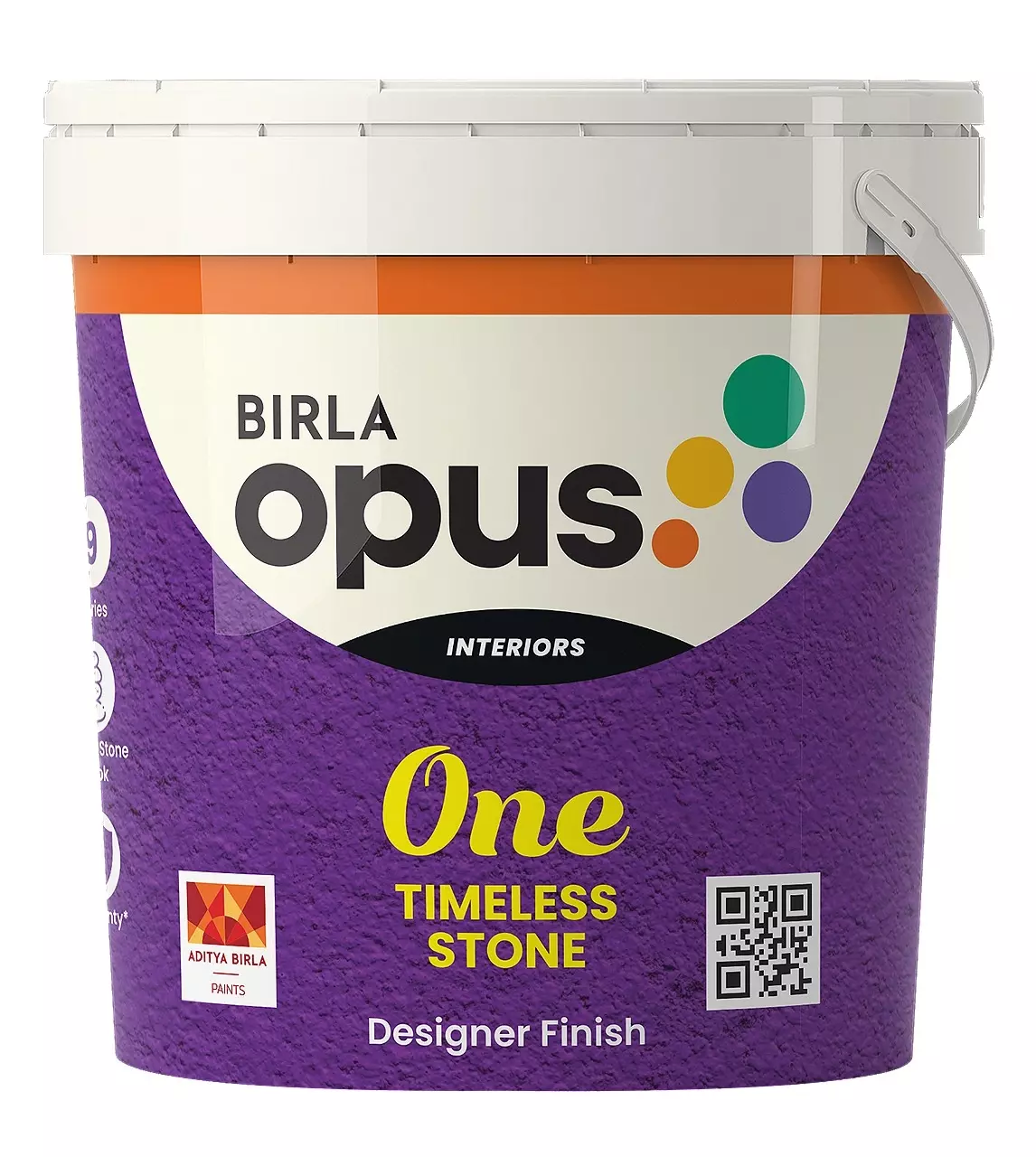 Birla Opus One Timeless Stone 1 Kg Tintable White Emulsion Paint For Interior Walls, 940101