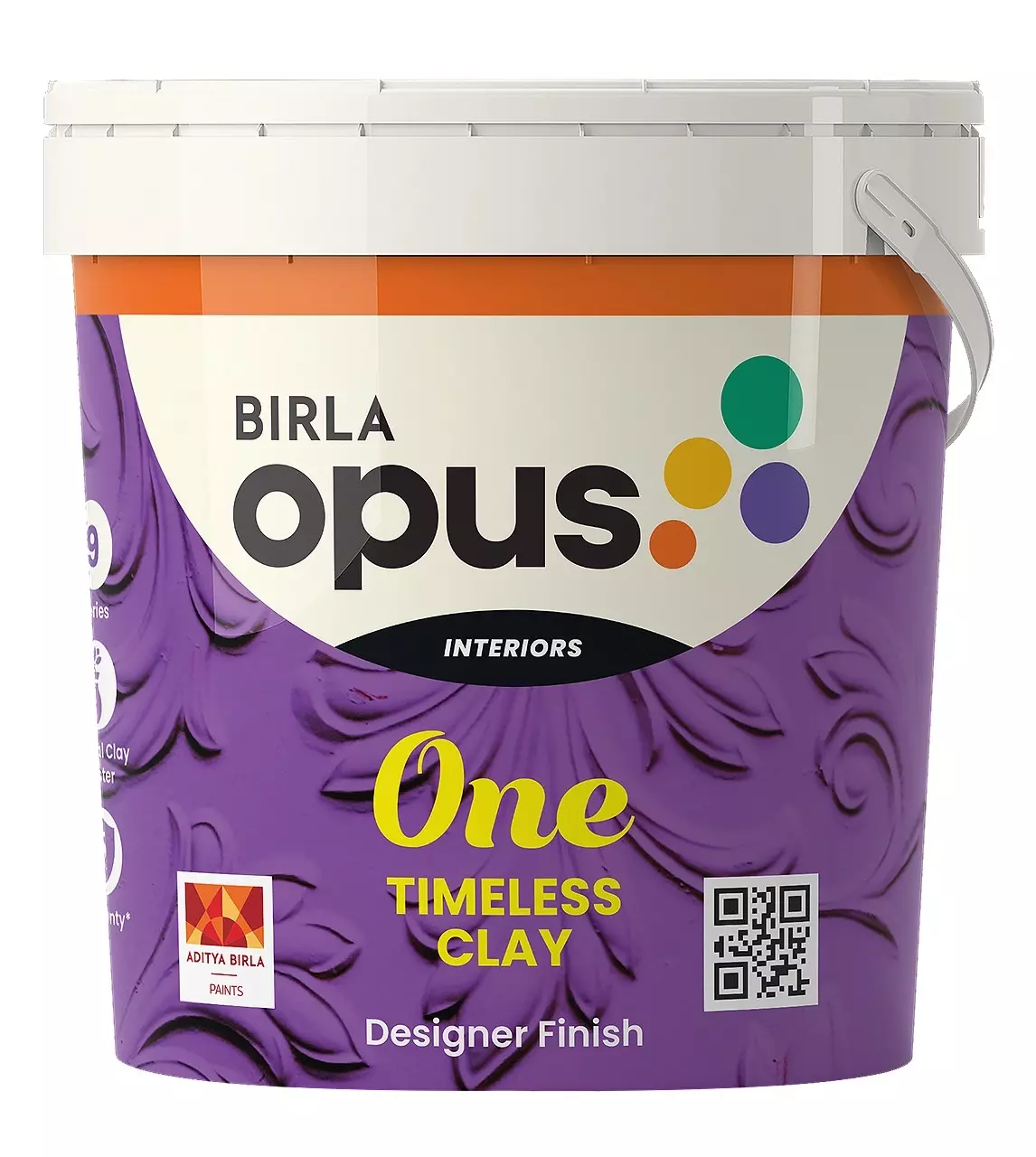 Birla Opus One Timeless Clay 1 Kg Tintable White Emulsion Paint For Interior Walls, 940103