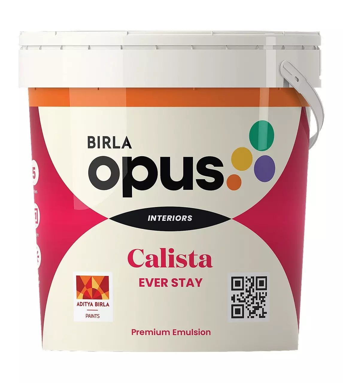 Birla Opus Calista Ever Stay 3.6 L Organic Yellow Emulsion Paint For Interior Walls, 942001