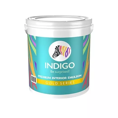 Indigo Gold Series 4 L Premium Interior Sheen Emulsion Paint White, INDIGO00610