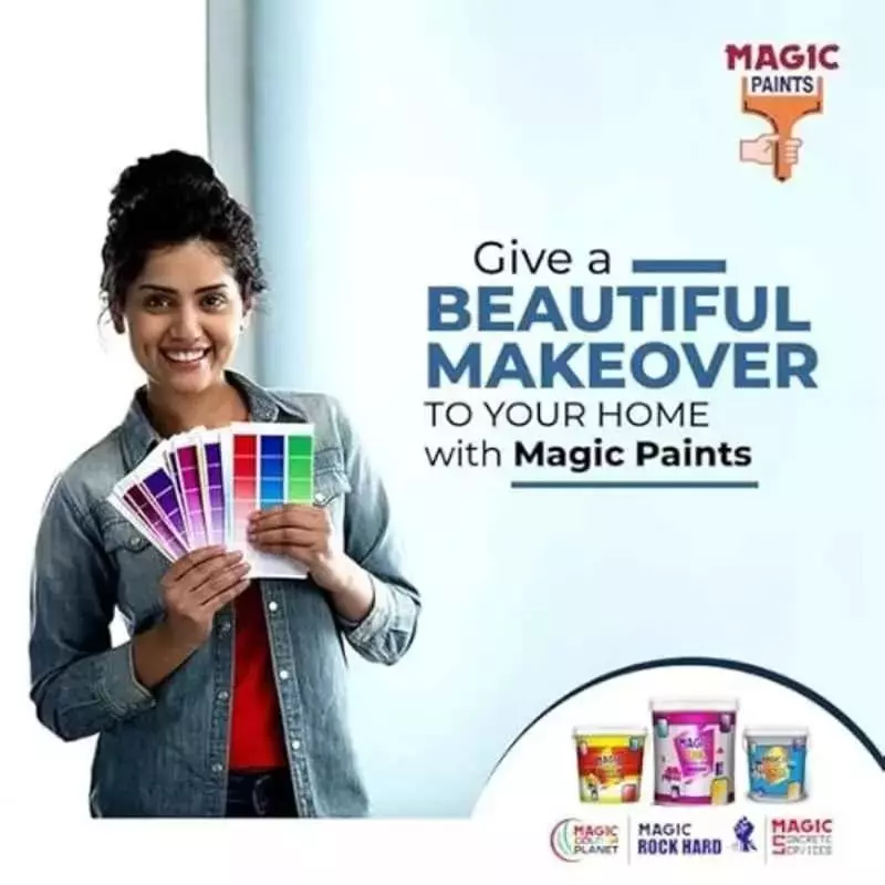 Magic Paints 1102 Series 5 Kg Light Green Matte Finish Acrylic Distemper Paint