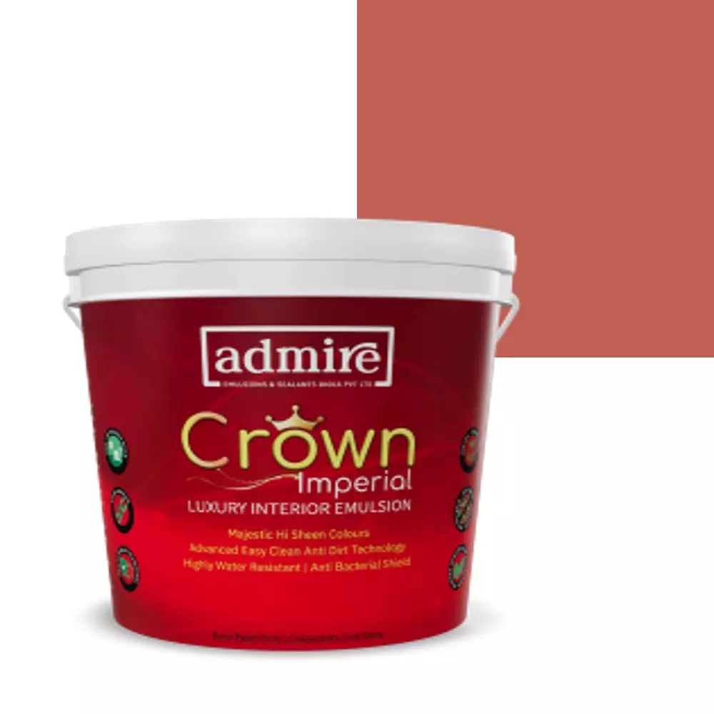 ADMIRE PAINTS CROWN IMPERIAL Luxury Interior Emulsion 1 L Capacity Russet Rust-N