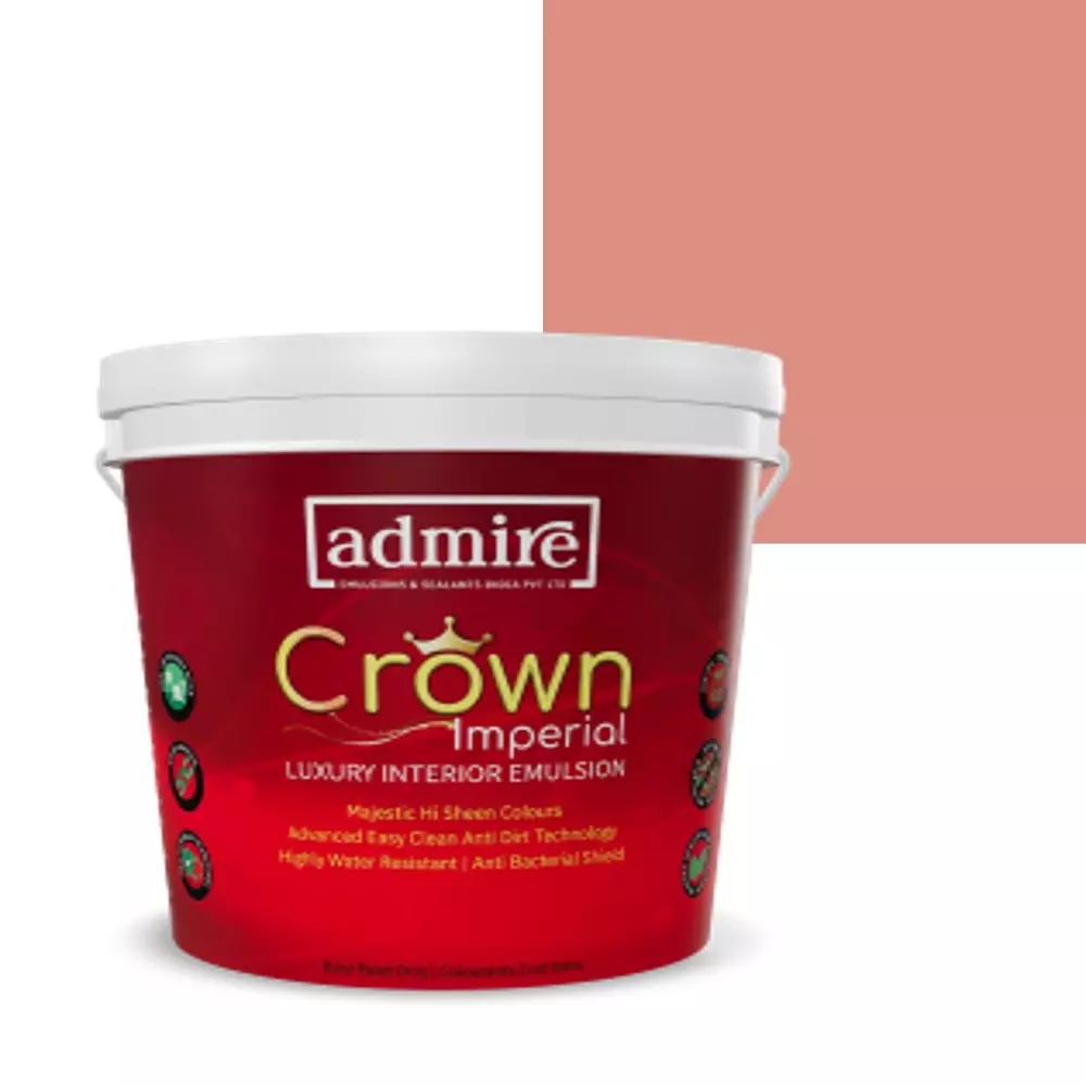 ADMIRE PAINTS CROWN IMPERIAL Luxury Interior Emulsion 10 L Capacity Faded Salmon -N