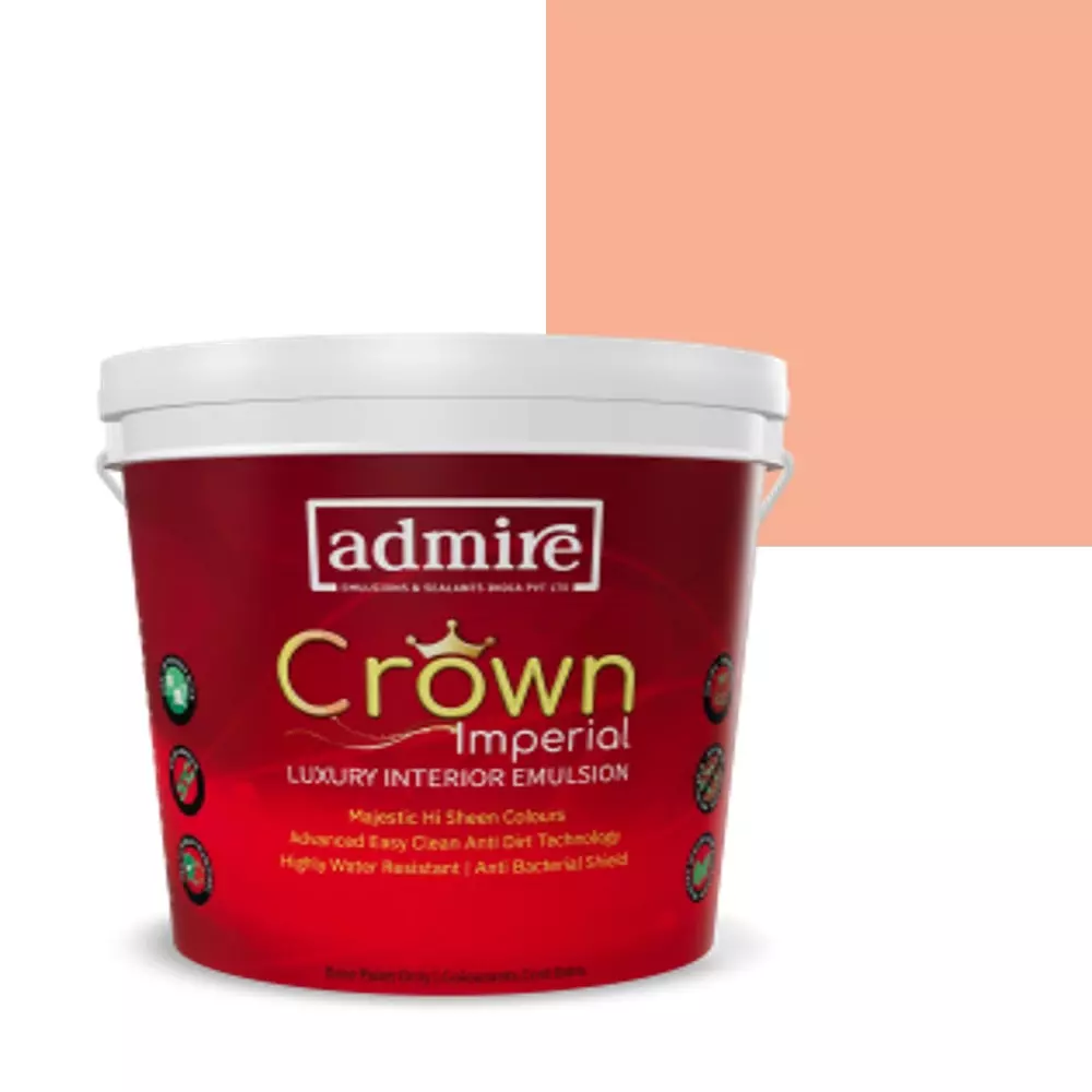ADMIRE PAINTS CROWN IMPERIAL Luxury Interior Emulsion 10 L Capacity Salmon Sun-N