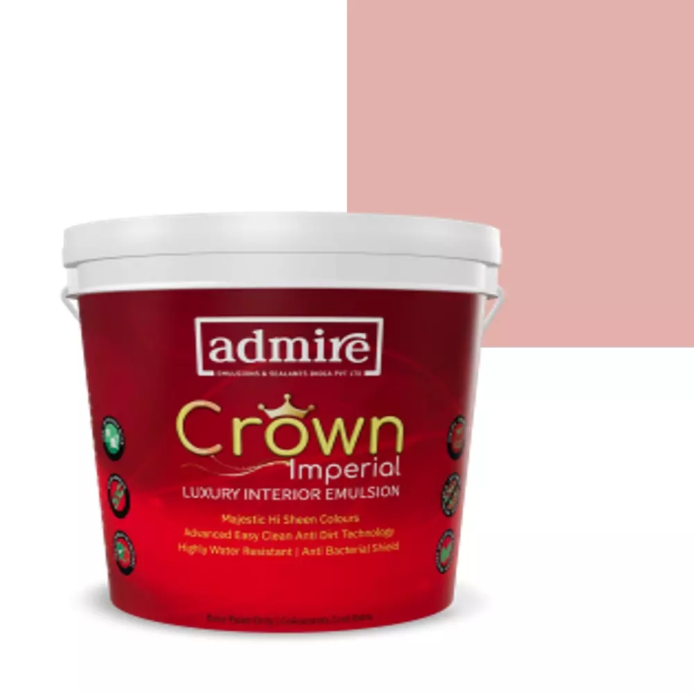 ADMIRE PAINTS CROWN IMPERIAL Luxury Interior Emulsion 10 L Capacity Talc Pink-N