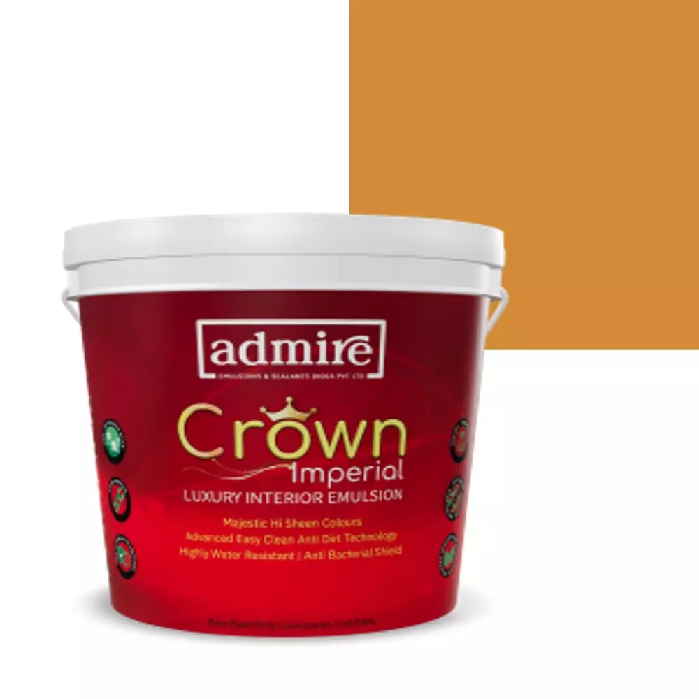 ADMIRE PAINTS CROWN IMPERIAL Luxury Interior Emulsion 10 L Capacity Golden Slumber-N