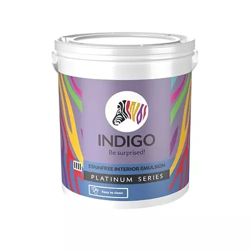 Indigo Platinum Series 20 L Stain Free Interior Emulsion Paint White, INDIGO00569