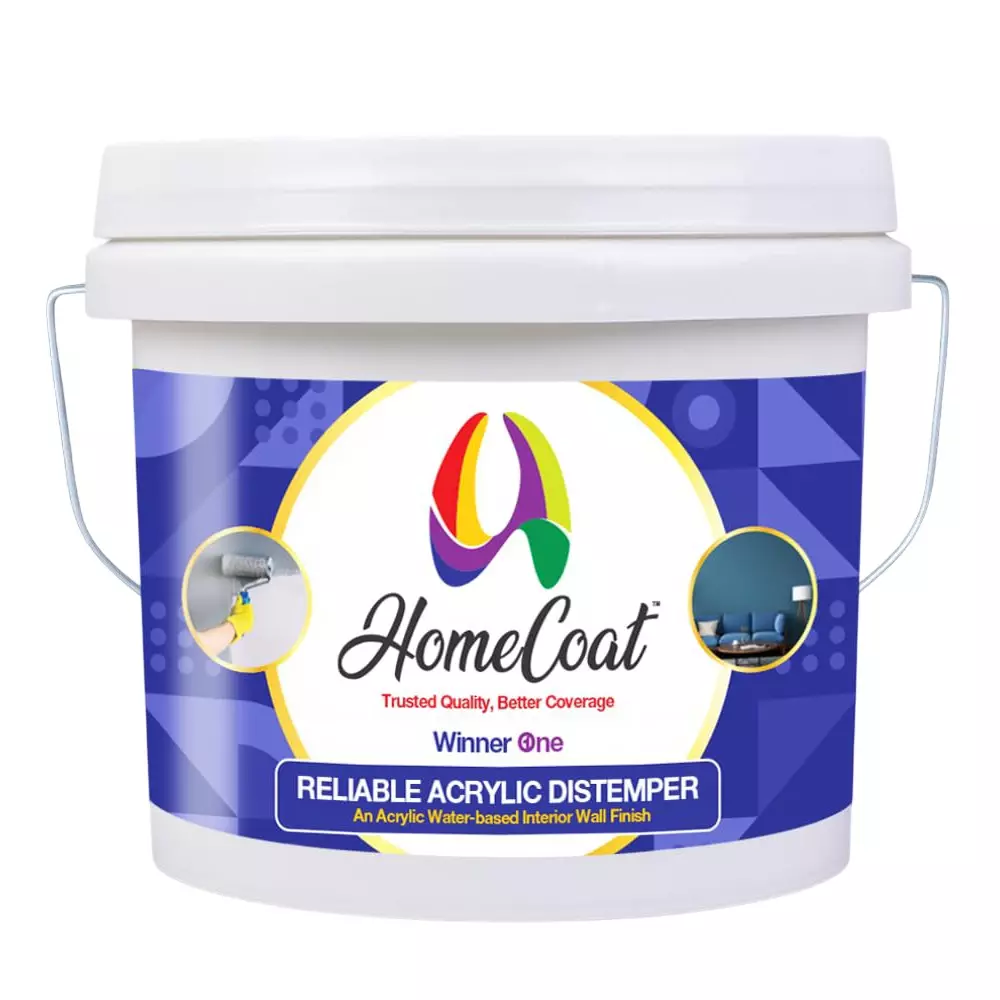 WinnerOne Reliable Acrylic Distemper White 10 Kg Bucket Matt Finish Type for Interior Walls