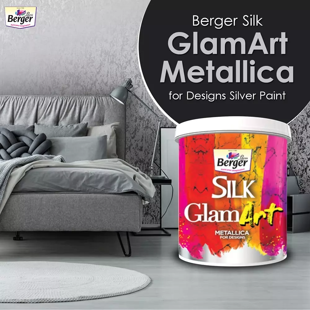 berger-silk-1-l-glamart-metallica-emulsion-paint-silver-color-with-glossy-finish-and-130-150-sq-ftlcoat-coverage