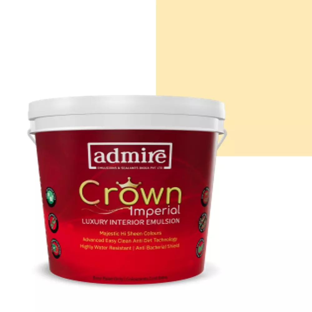 ADMIRE PAINTS CROWN IMPERIAL Luxury Interior Emulsion 10 L Capacity Cream Custard