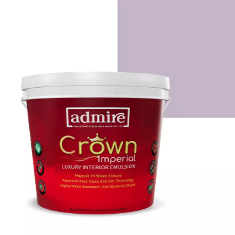 ADMIRE PAINTS CROWN IMPERIAL Luxury Interior Emulsion 10 L Capacity Wisteria Wish