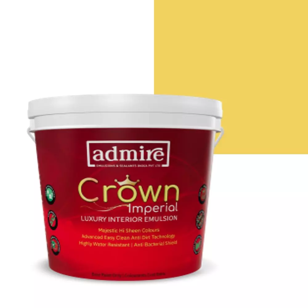 ADMIRE PAINTS CROWN IMPERIAL Luxury Interior Emulsion 10 L Capacity Tangerine Yellow-N