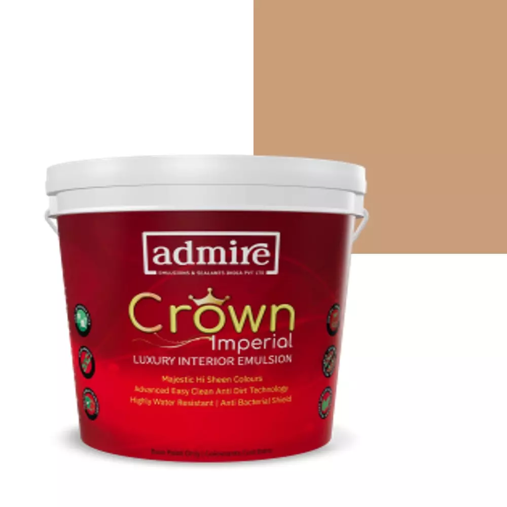 ADMIRE PAINTS CROWN IMPERIAL Luxury Interior Emulsion 10 L Capacity Peanut Butter