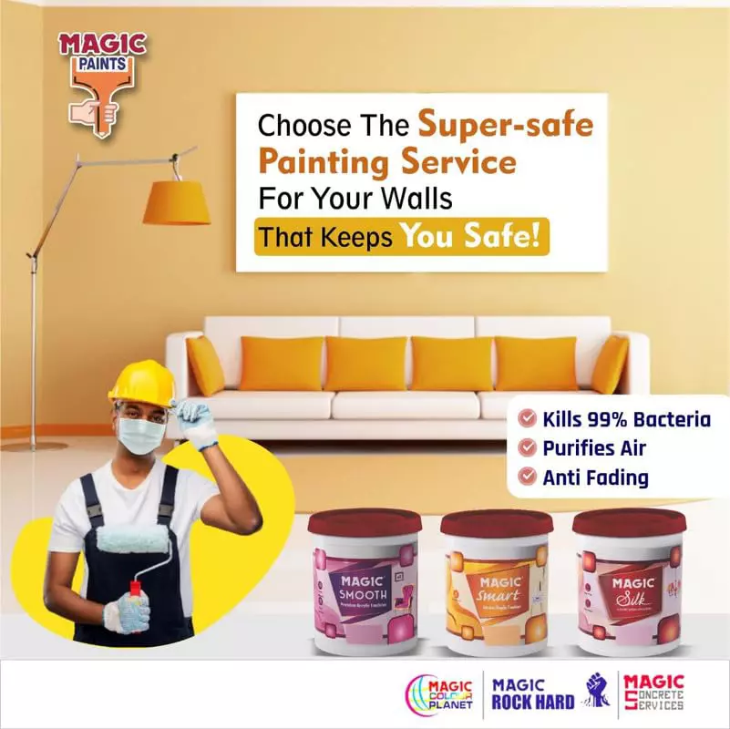 Magic Paints Series Magic Smart Interior Acrylic Emulsion Paint Capacity 1 L ‎Jolly Holly