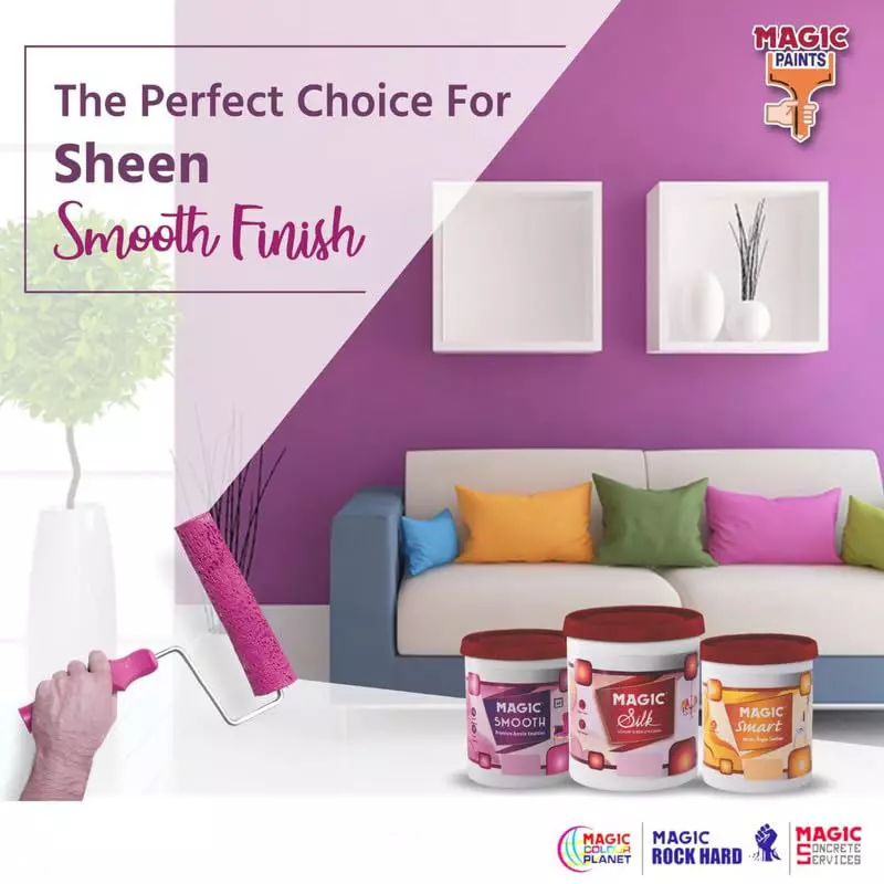 Magic Paints Series Magic Smart Interior Acrylic Emulsion Paint Capacity 1 L ‎Jolly Holly