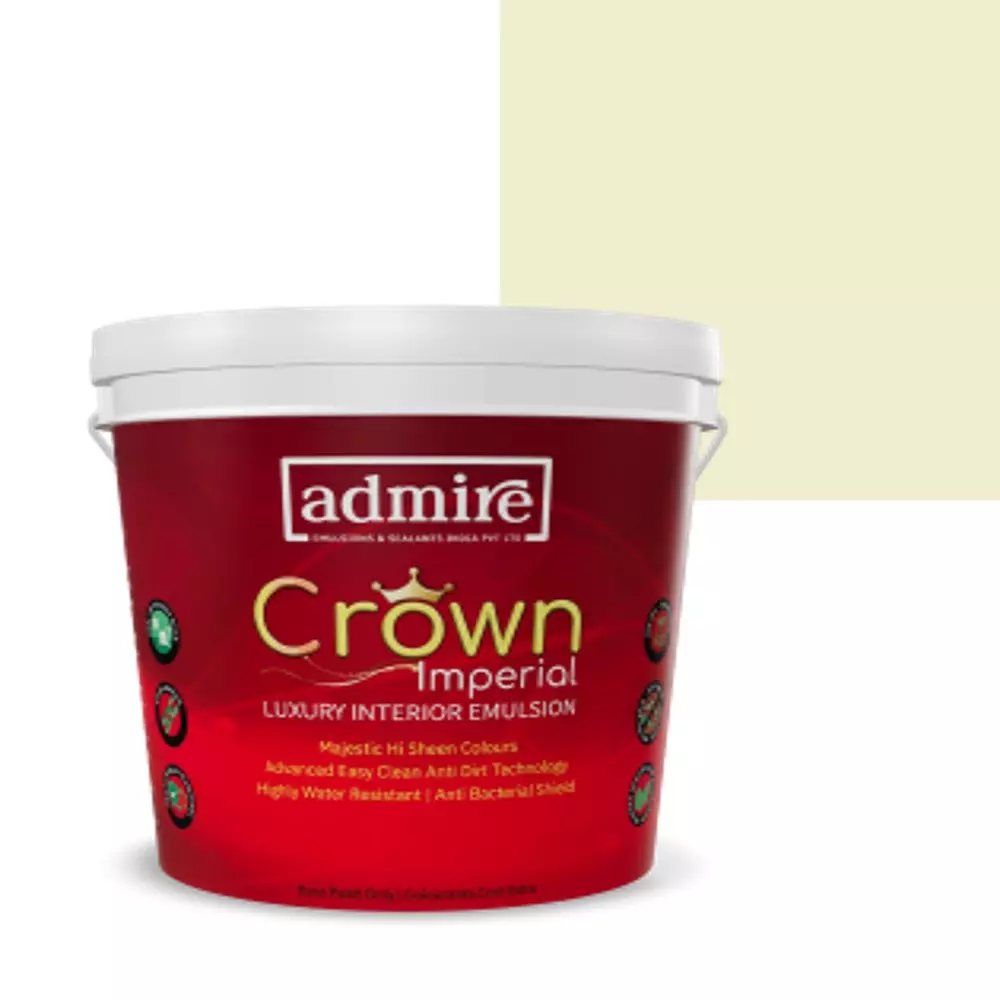 ADMIRE PAINTS CROWN IMPERIAL Luxury Interior Emulsion 10 L Capacity Lemon Grass