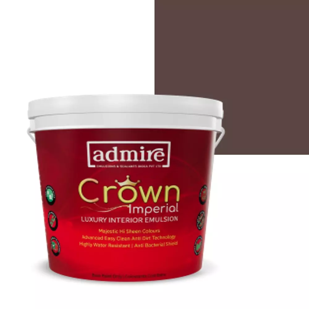 ADMIRE PAINTS CROWN IMPERIAL Luxury Interior Emulsion 10 L Capacity Otter Brown-N