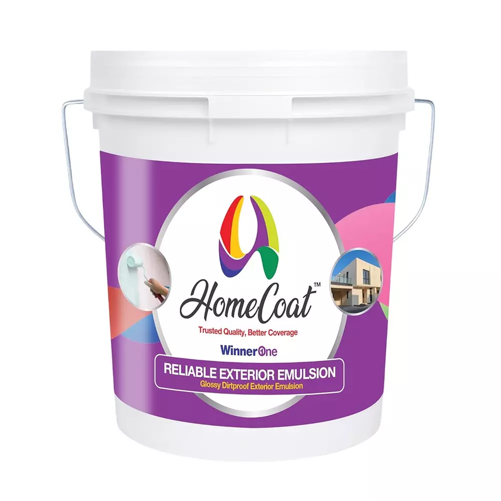 WinnerOne ReliableX Premium Exterior Emulsion White 4 L Bucket Glossy Finish Type for Exterior Walls