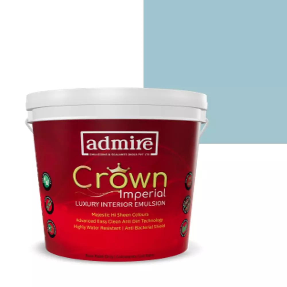 ADMIRE PAINTS CROWN IMPERIAL Luxury Interior Emulsion 10 L Capacity Manor Blue-N
