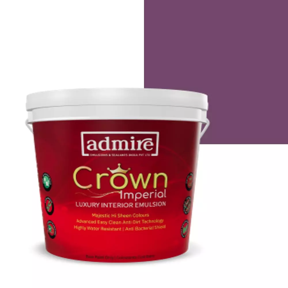 ADMIRE PAINTS CROWN IMPERIAL Luxury Interior Emulsion 10 L Capacity Indigo Wine-N