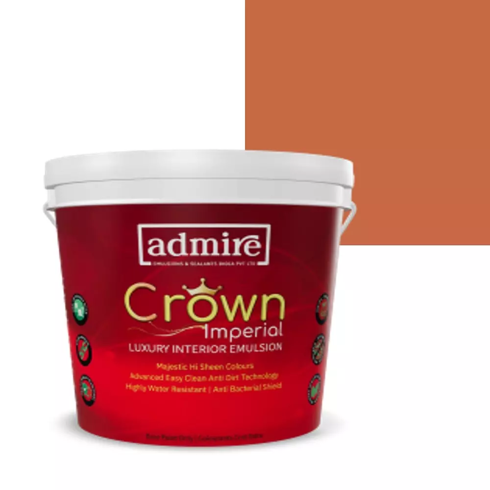 ADMIRE PAINTS CROWN IMPERIAL Luxury Interior Emulsion 1 L Capacity Red Rust-N